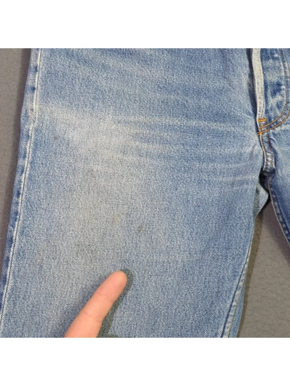 Levi's Vtg Jeans Mens 36x36 Fits 33x31 Blue 501 Straight Button Fly USA Made 90s